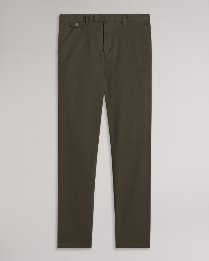 Pantalon Chino Ted Baker Slim Kaki Homme | RXX-74858662